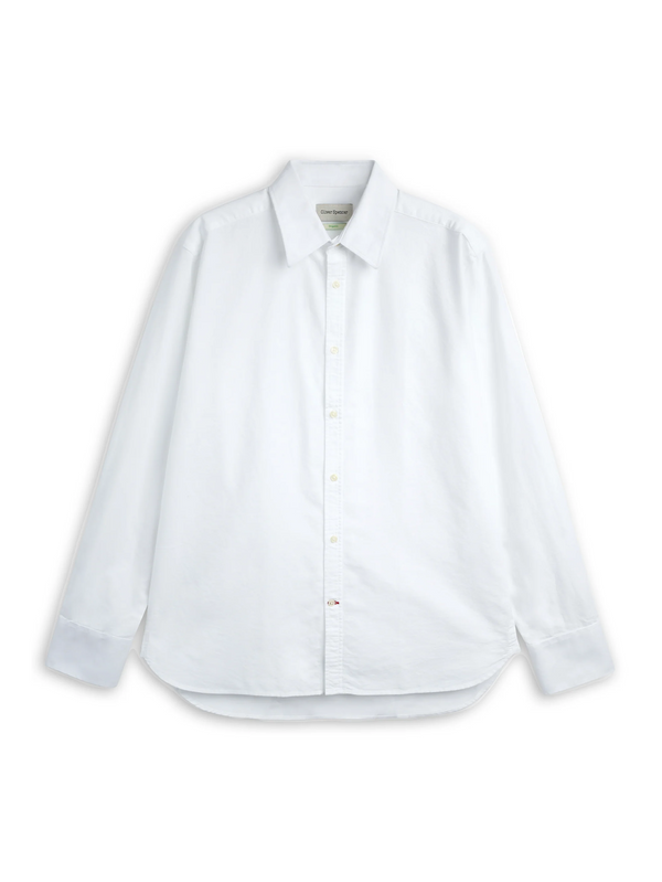oliver spencer Conduit Classic Shirt Brecon White (Double Button Cuff)