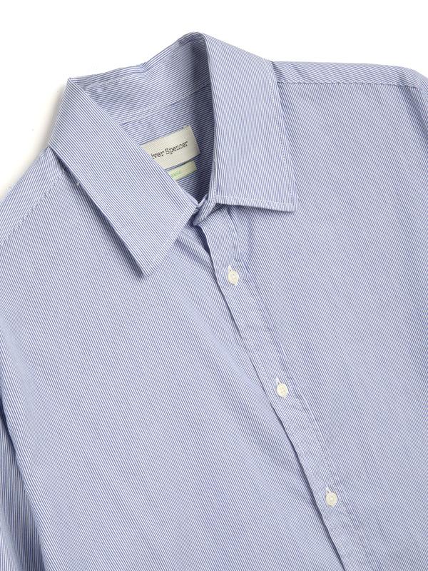 Oliver Spencer Conduit Classic Shirt Collins White/Blue
