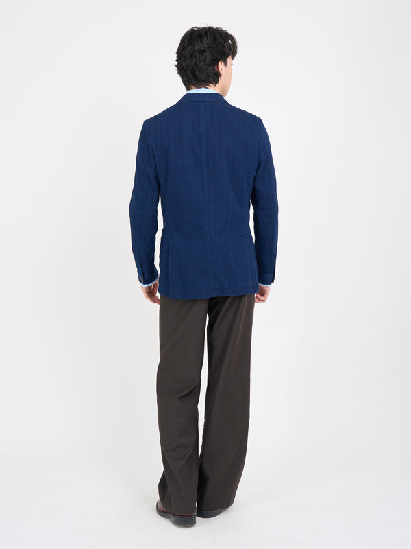 Oliver Spencer Double Breasted Jacket Faye Indigo Blue