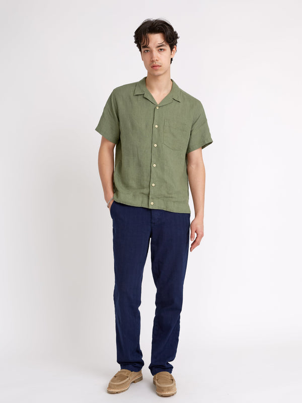 Oliver Spencer Drawstring Trousers Faye Indigo Blue