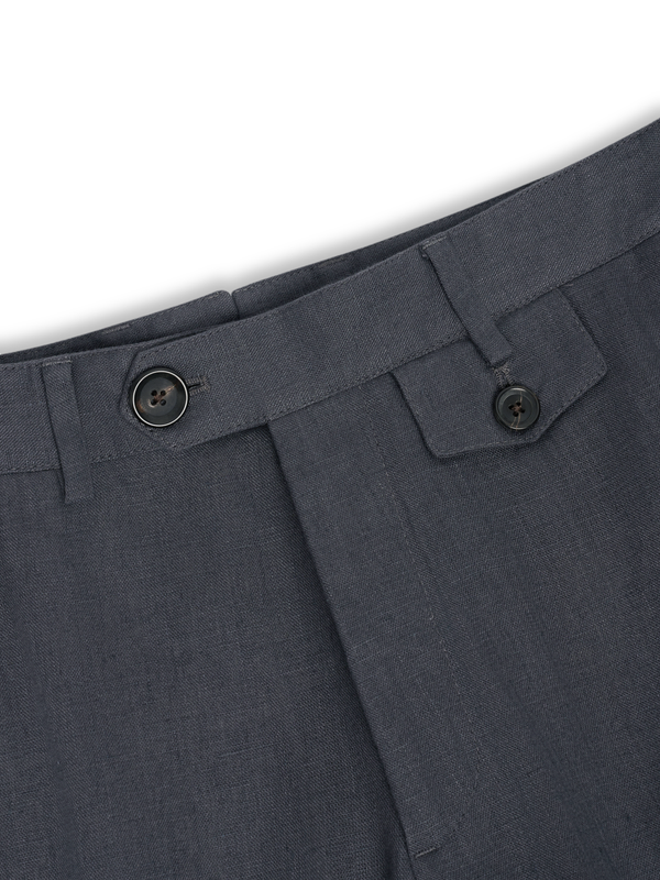 Oliver Spencer Fishtail Trousers Bleeker Gunmetal Grey