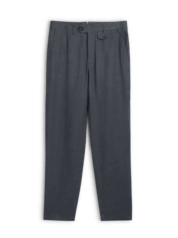 oliver spencer Fishtail Trousers Bleeker Gunmetal Grey
