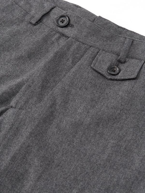 Oliver Spencer Fishtail Trousers Stockbridge Charcoal