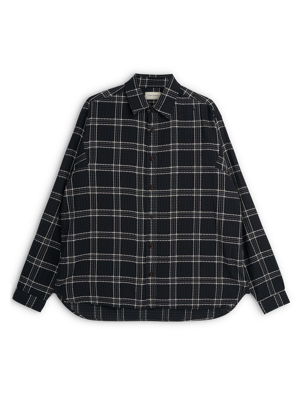 oliver spencer Garrison Long Sleeve Shirt (Loose Fit) Connell Black