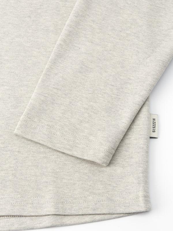 Oliver Spencer Heavy Long Sleeve Plain T-Shirt Tavistock Grey