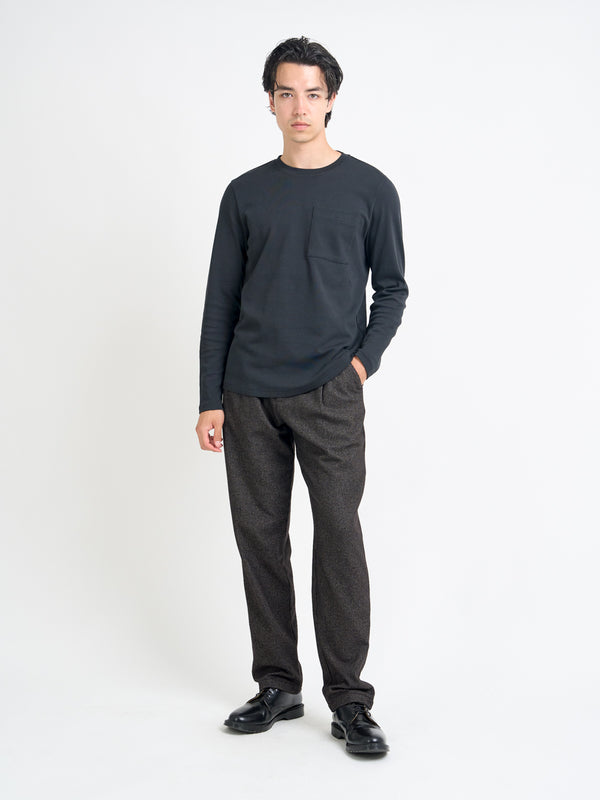 Oliver Spencer Heavy Long Sleeve T-Shirt Tavistock Black