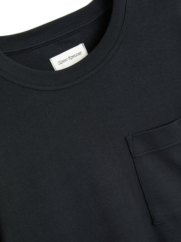 Oliver Spencer Heavy Long Sleeve T-Shirt Tavistock Black