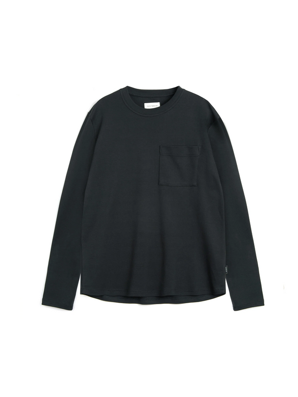 oliver spencer Heavy Long Sleeve T-Shirt Tavistock Black