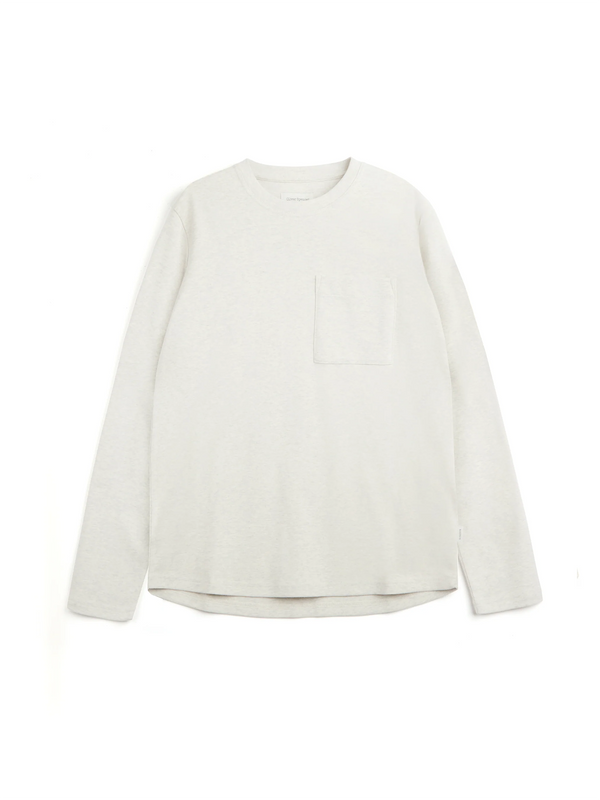 oliver spencer Heavy Long Sleeve T-Shirt Tavistock Oatmeal
