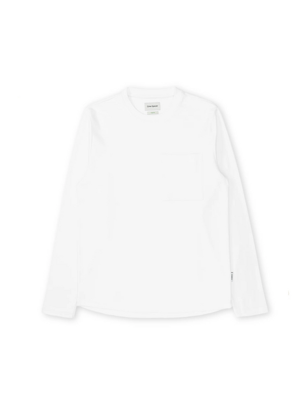 oliver spencer Heavy Long Sleeve T-Shirt Tavistock White