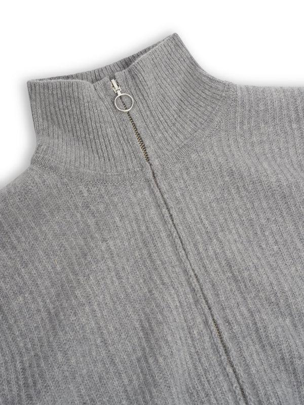 Oliver Spencer Kilbridge Zip Through Cardigan Overton Grey