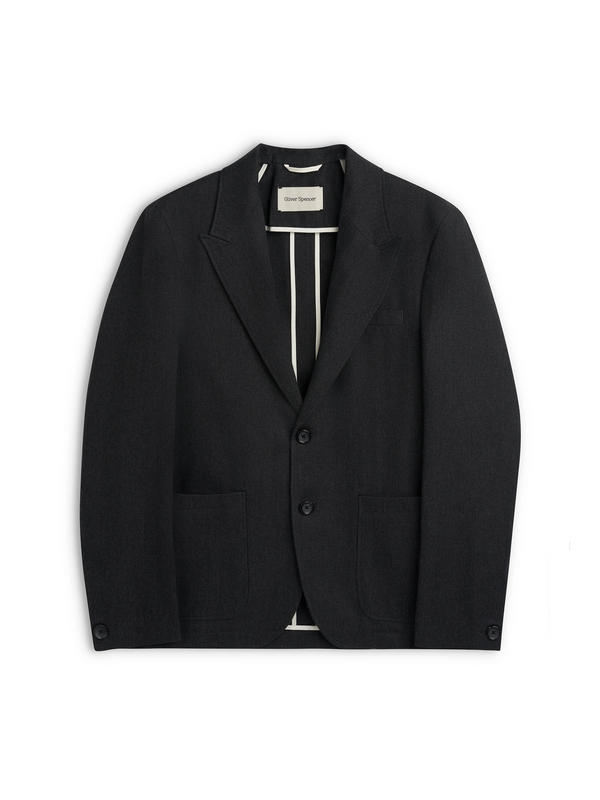 oliver spencer Mansfield Jacket Stockbridge Charcoal