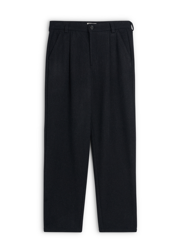 oliver spencer Morton Pleated Trousers Doherty Black