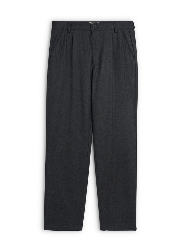 oliver spencer Morton Pleated Trousers Richards Charcoal