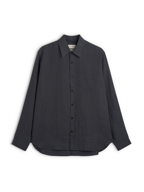 oliver spencer New York Special Shirt Bleeker Gunmetal Grey