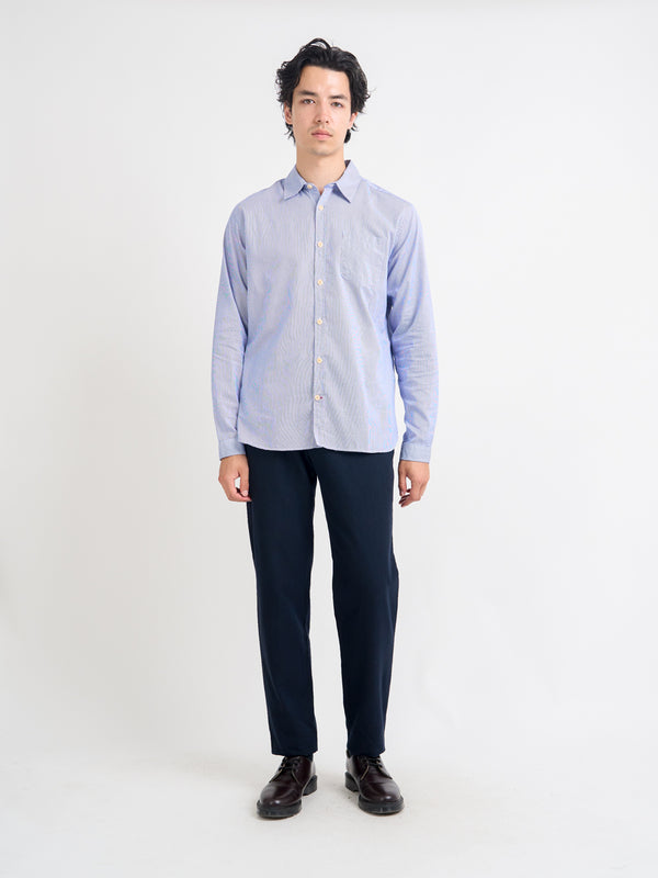 Oliver Spencer New York Special Shirt Collins White/Blue