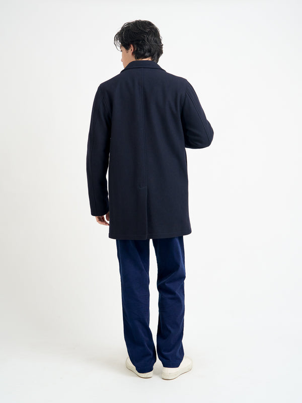 Oliver Spencer Albion Coat Mosedale Navy