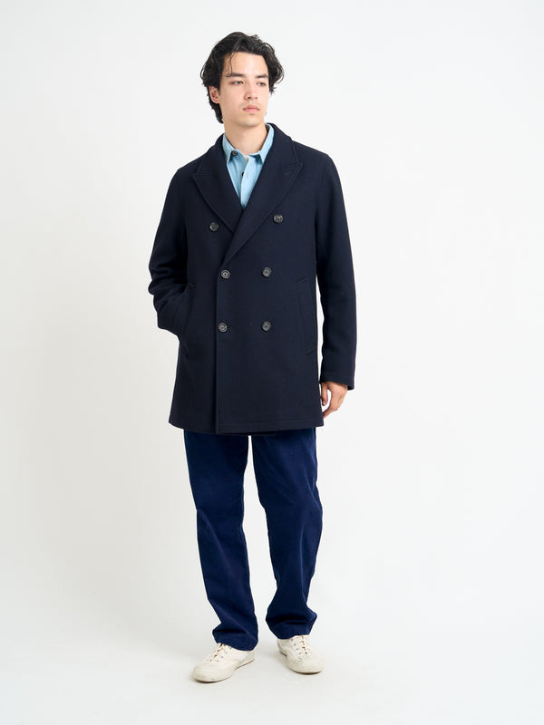 Oliver Spencer Albion Coat Mosedale Navy