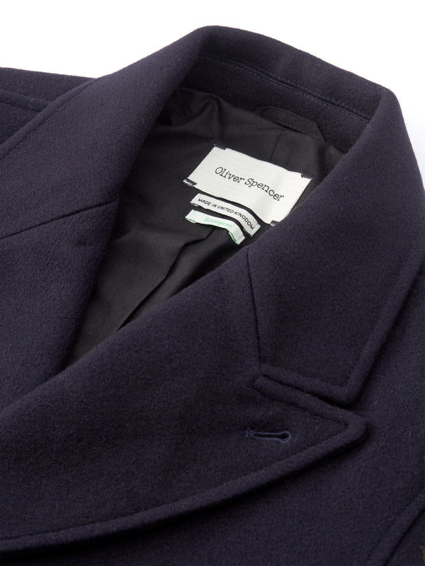 Oliver Spencer Albion Coat Mosedale Navy
