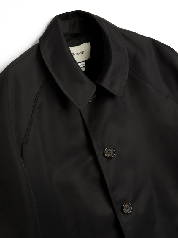 Oliver Spencer Arnold Raincoat Foster Black