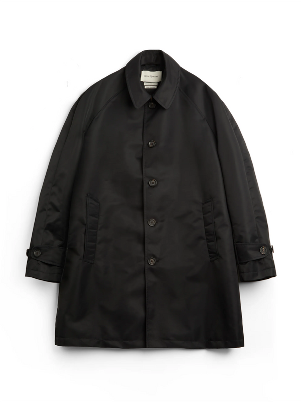 oliver spencer Arnold Raincoat Foster Black