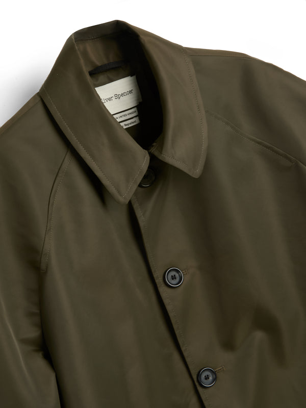 Oliver Spencer Arnold Raincoat Foster Green