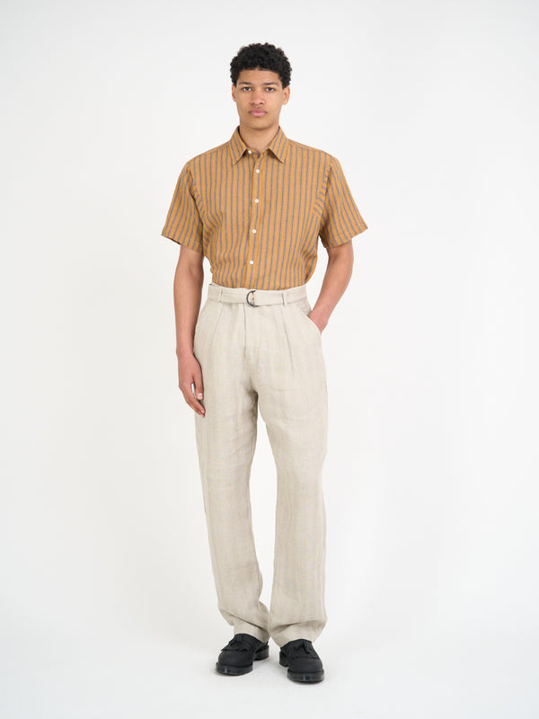 Oliver Spencer Belted Trousers Arnold Sand