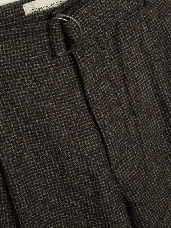 Oliver Spencer Belted Trousers Lowery Brown