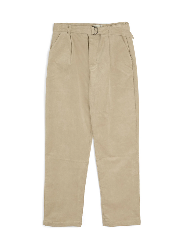oliver spencer Belted Trousers Sibley Cord Beige