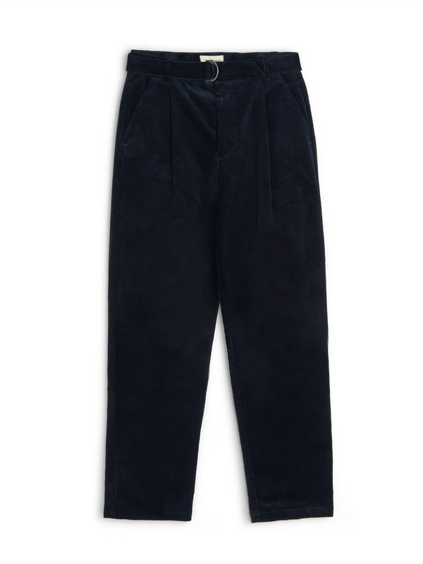 oliver spencer Belted Trousers Sibley Cord Navy