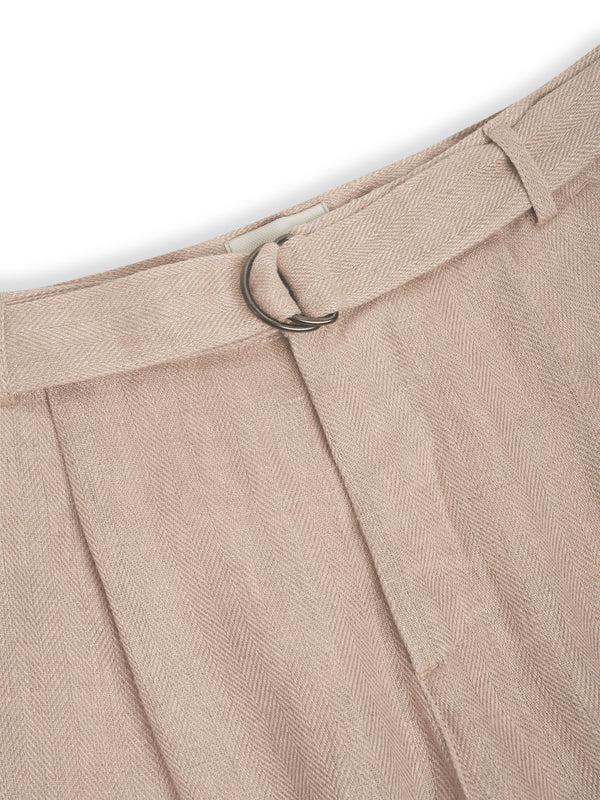 Oliver Spencer Belted Trousers Southwell Pink