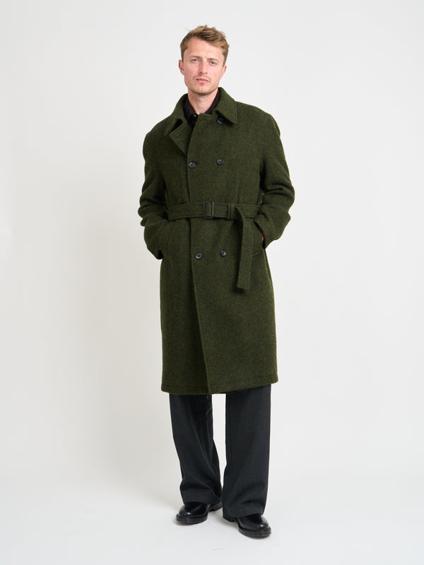 Oliver Spencer Big Coat Morgan Green