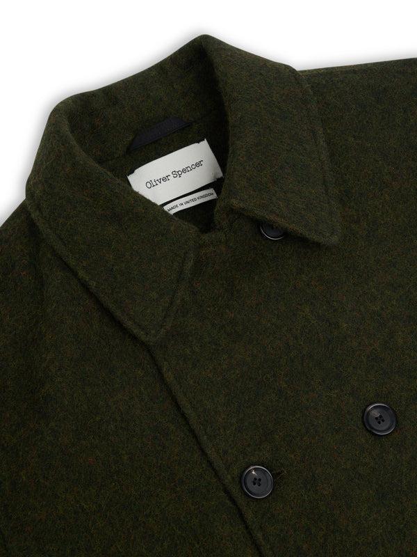 Oliver Spencer Big Coat Morgan Green