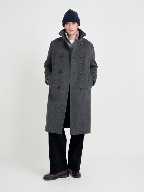 Oliver Spencer Big Coat Regent Charcoal