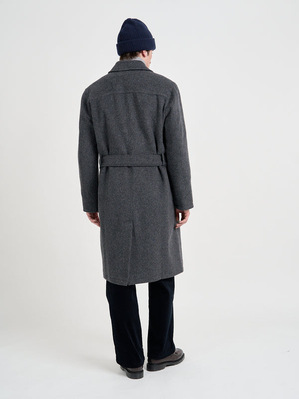 Oliver Spencer Big Coat Regent Charcoal
