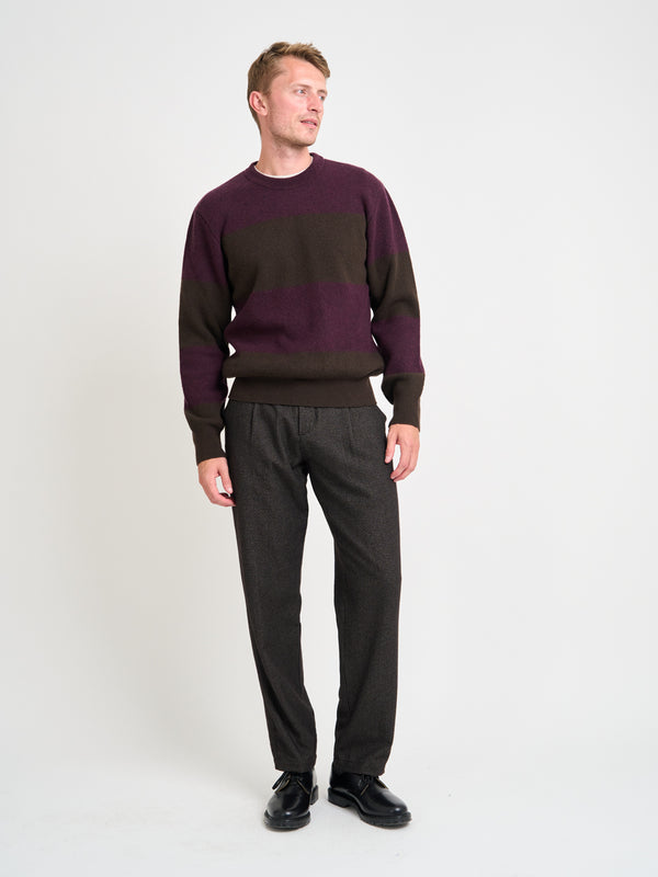 Oliver Spencer Blenheim Jumper Paxton Brown/Purple
