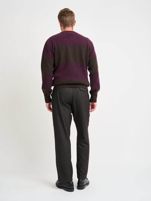 Oliver Spencer Blenheim Jumper Paxton Brown/Purple