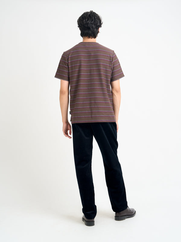 Oliver Spencer Box T-Shirt Easton Brown/Charcoal