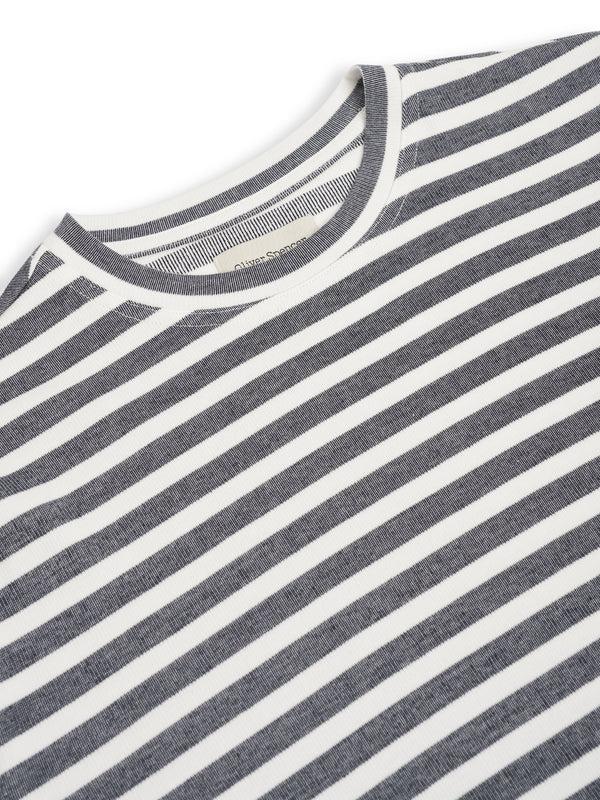 Oliver Spencer Box T-Shirt Holmes Cream/Midnight