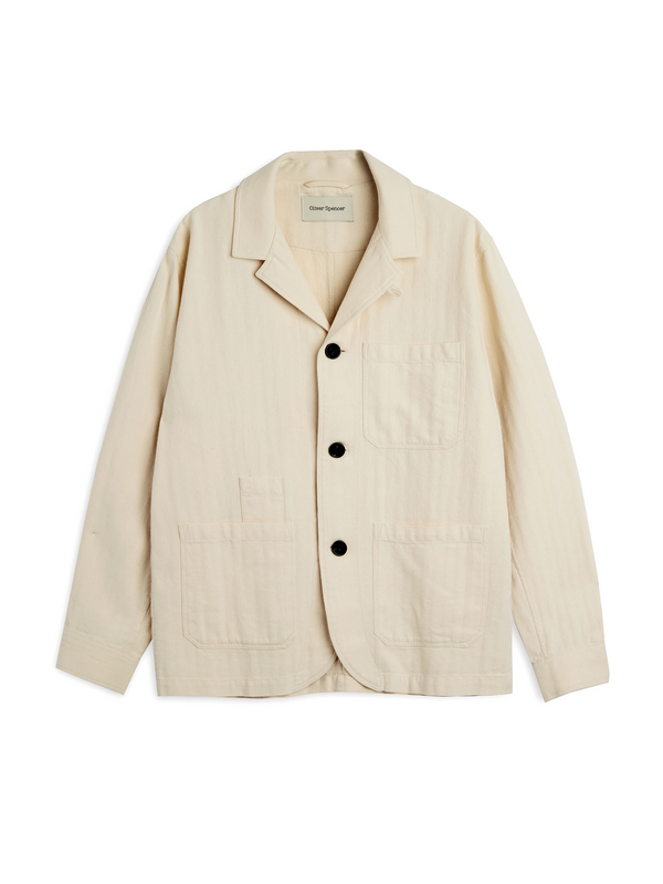 oliver spencer Bradwell Jacket Cairnes Ecru
