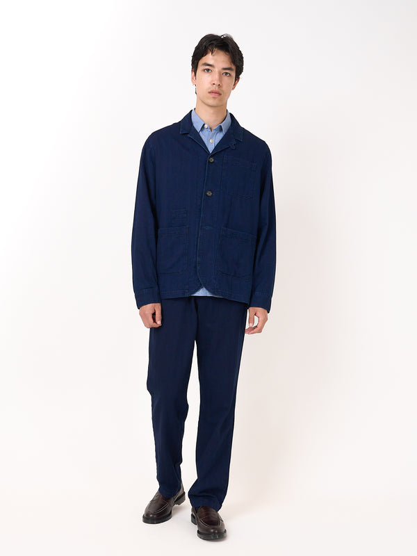 Oliver Spencer Bradwell Jacket Faye Indigo Blue