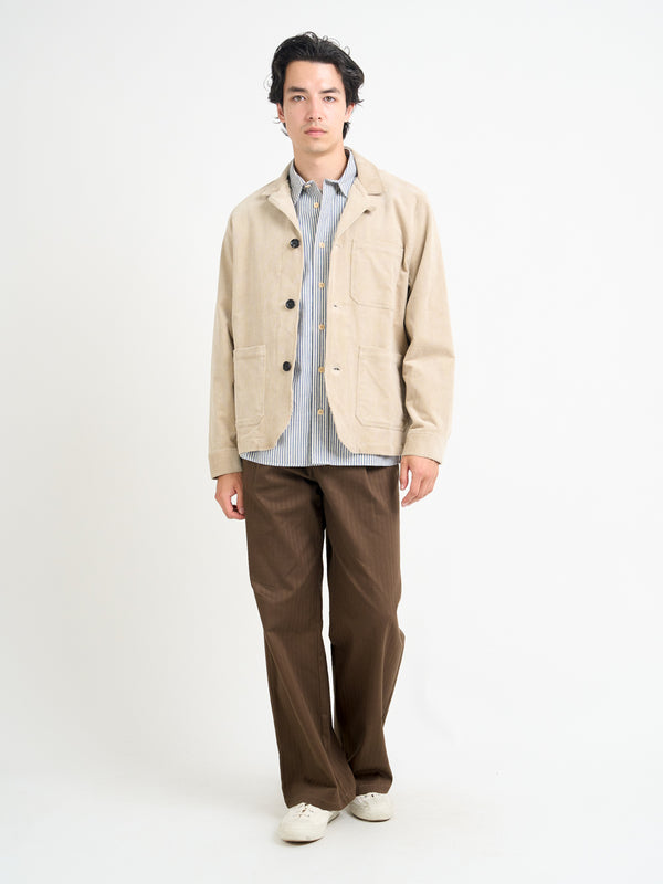Oliver Spencer Bradwell Jacket Sibley Cord Beige