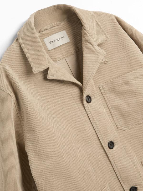 Oliver Spencer Bradwell Jacket Sibley Cord Beige