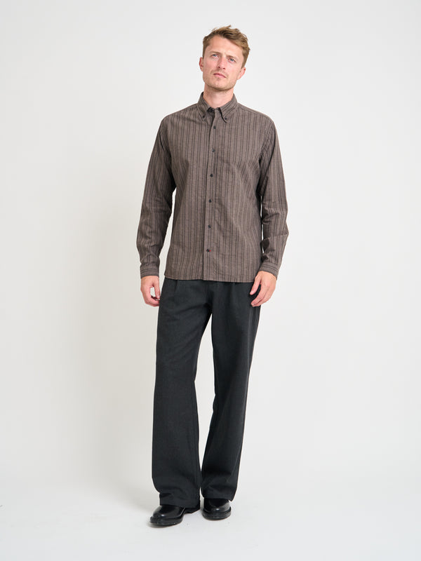 Oliver Spencer Brook Shirt Alberg Brown