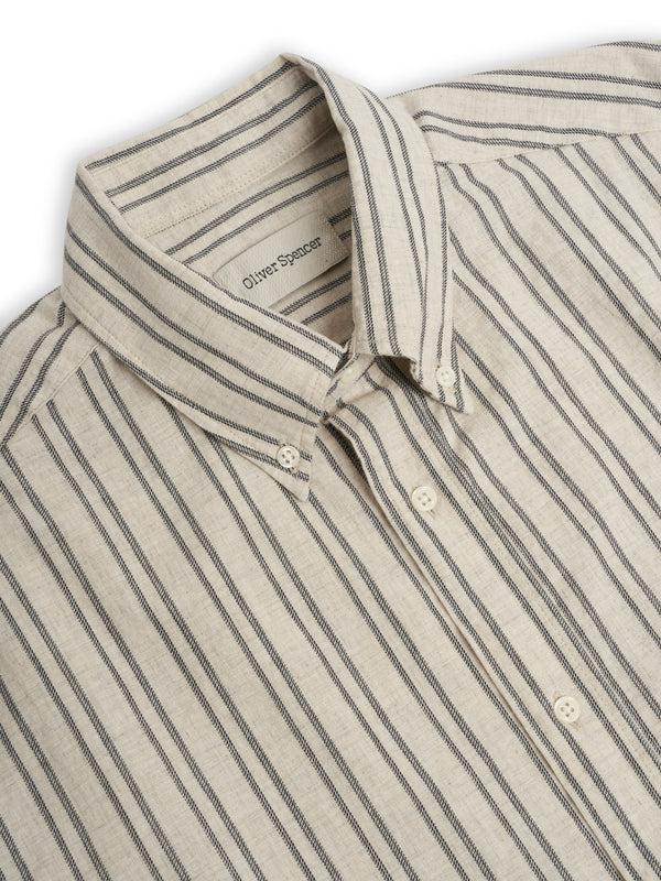 Oliver Spencer Brook Shirt Alberg Sand/Black