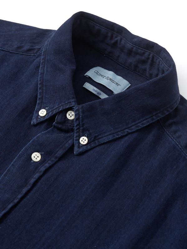 Oliver Spencer Brook Shirt Faye Indigo Blue