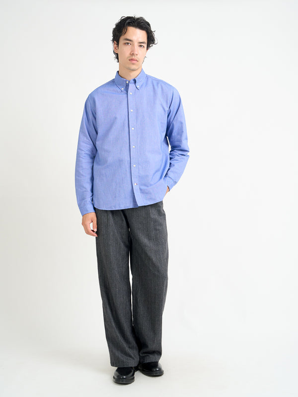 Oliver Spencer Brook Shirt Mckenzie Blue