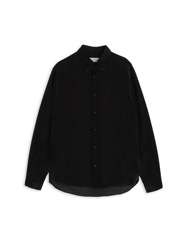 oliver spencer Brook Shirt Mersey Cord Black