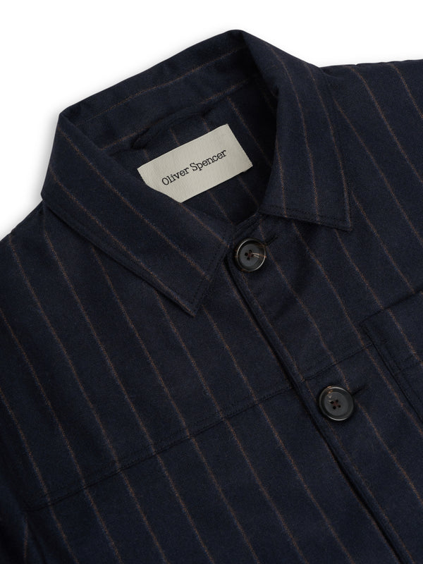 Oliver Spencer Buffalo Jacket Jarman Navy