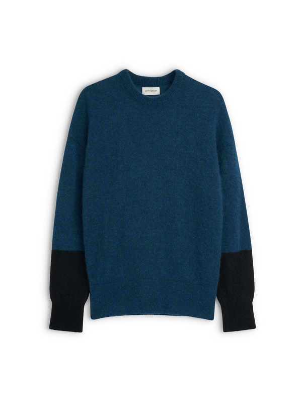 oliver spencer Burley Jumper Aspen Teal